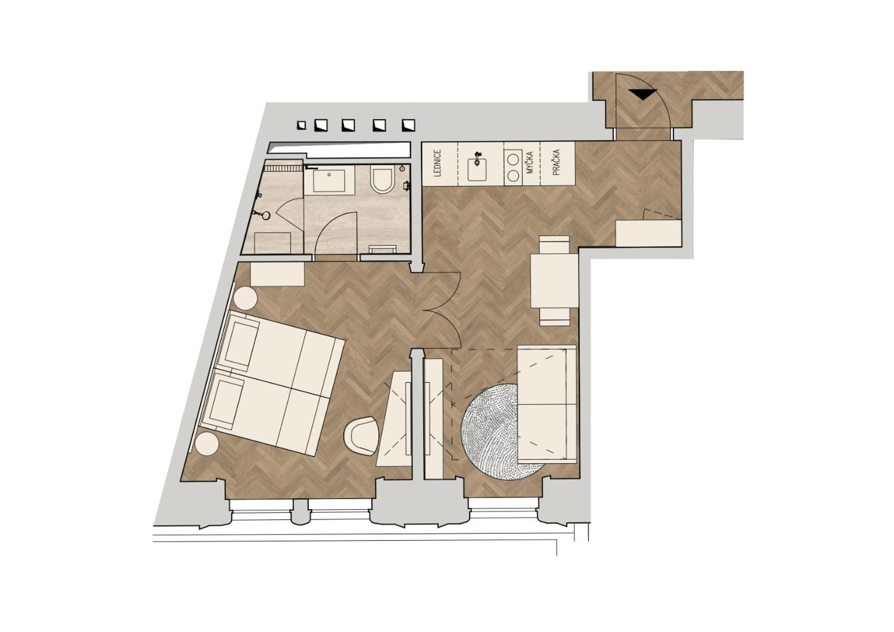 R16 Residences Praha Bagian luar foto