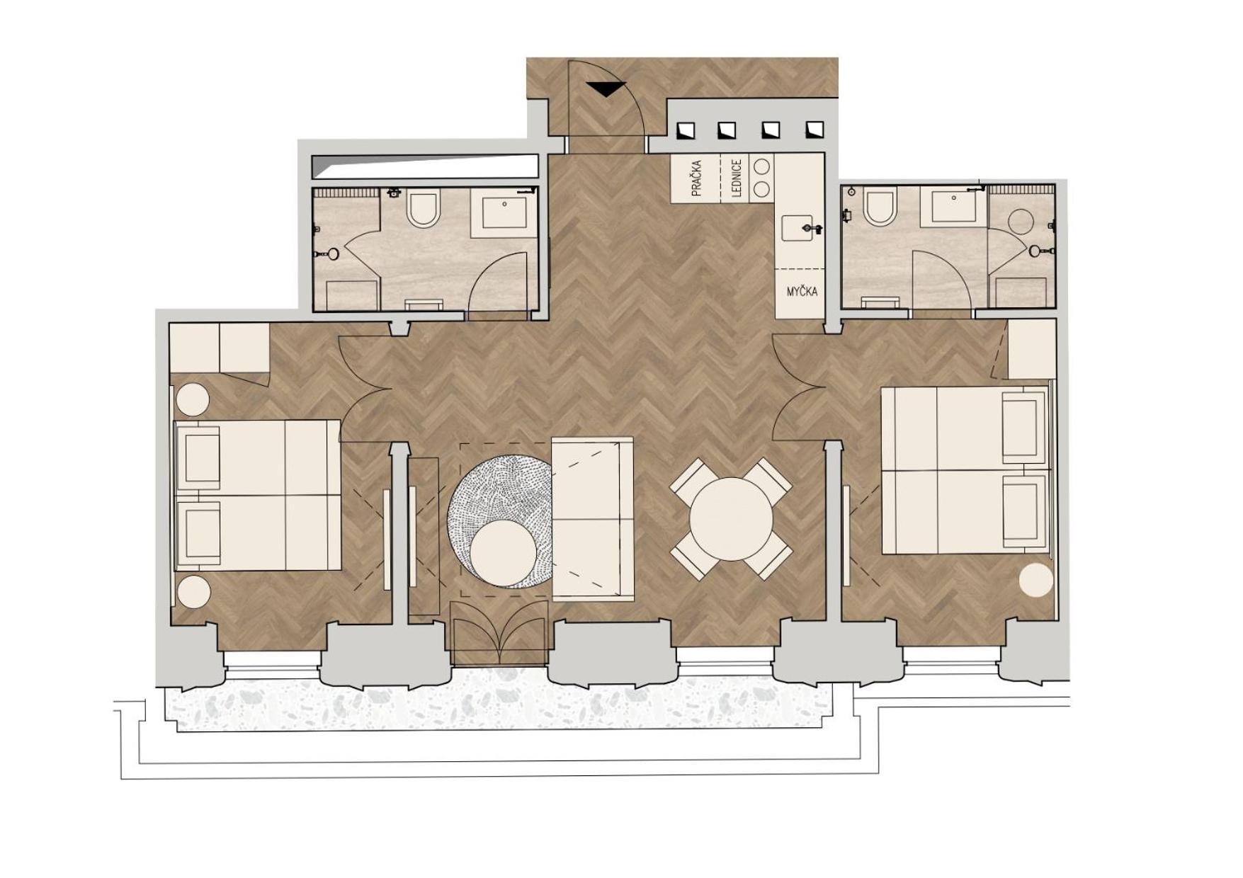 R16 Residences Praha Bagian luar foto